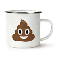 Kacke Retro Emaille Becher Tasse - Lustiger Witz Cartoon