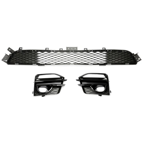 Fit Infiniti Q50 Sport 2014-2017 Front Bumper Lower Grille & Fog Light Cover Set - Bild 9 von 19
