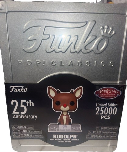 Funko Pop SELLADO! Clásicos: Rudolph Red Nosed Reindeer 25th Anniversary Ltd Lata - Imagen 7 de 7
