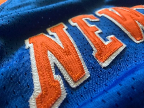 Stephon Marbury Men's 52 XXL Reebok Authentic New York Knicks Blue NBA Jersey - Picture 4 of 8