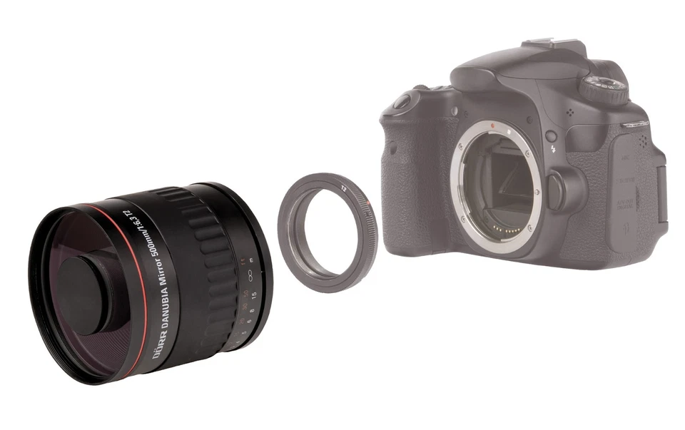 Dörr Miroir Télé Objectif 500mm 6,3 pour Canon EOS 1300D 1200D 1000D 800D Neuf - Photo 3/4