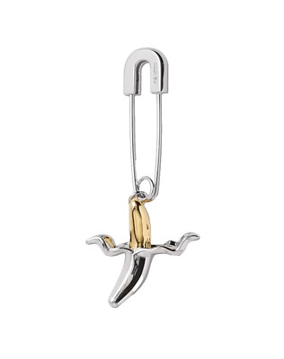 AMBUSH Ohrring Single Climber Unisex Silber Banane Charm