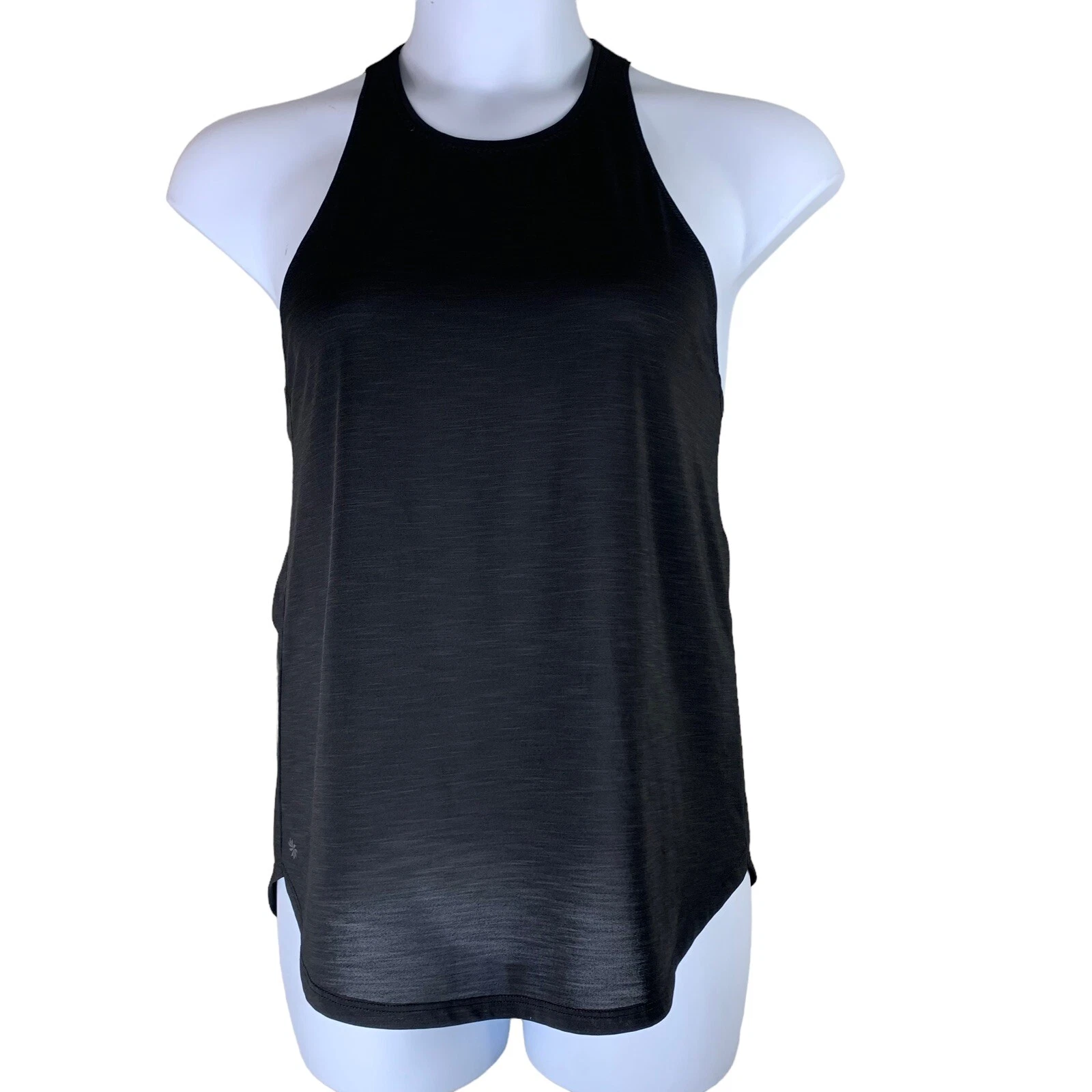 Athleta Size Small Tank Top Black Racerback Top Lightweight Activewear Womens