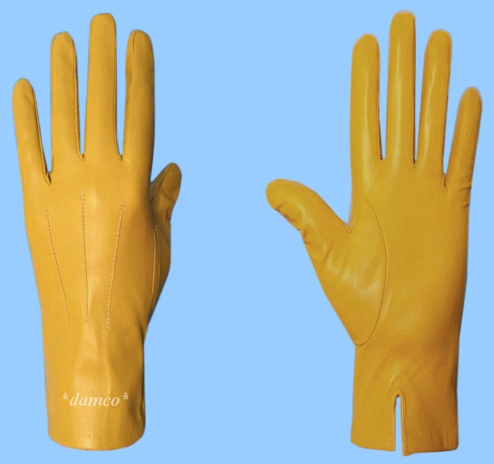 NEW MENS LEATHER Morning GLOVES with SILK LINING-GENUINE Yellow LAMBSKIN Leather
Opens in a new wind