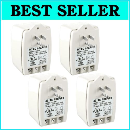 24V 40VA AC Transformer with PTC Fuse - Universal Adapter for Smart Doorbells