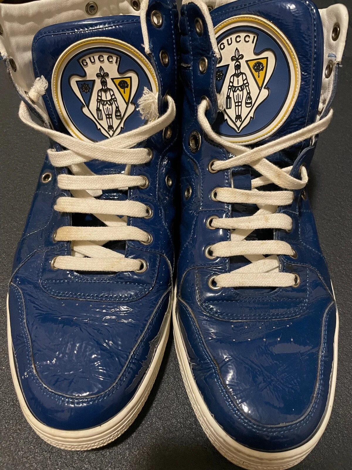 Baskets Gucci Splash bleu 215071 taille 9,5