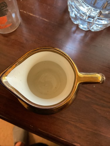Vintage Grays Pottery Stoke On Trent Of England pitcher 2.5" Copper Lusterware - Picture 2 of 3