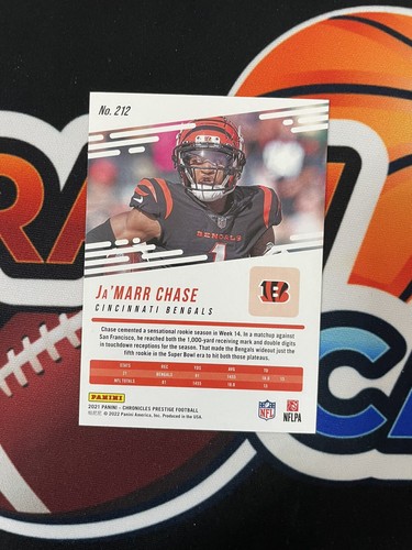 2021 Chronicles Football Jamarr Chase Prestige Bronze #212 SP RC - Picture 2 of 2