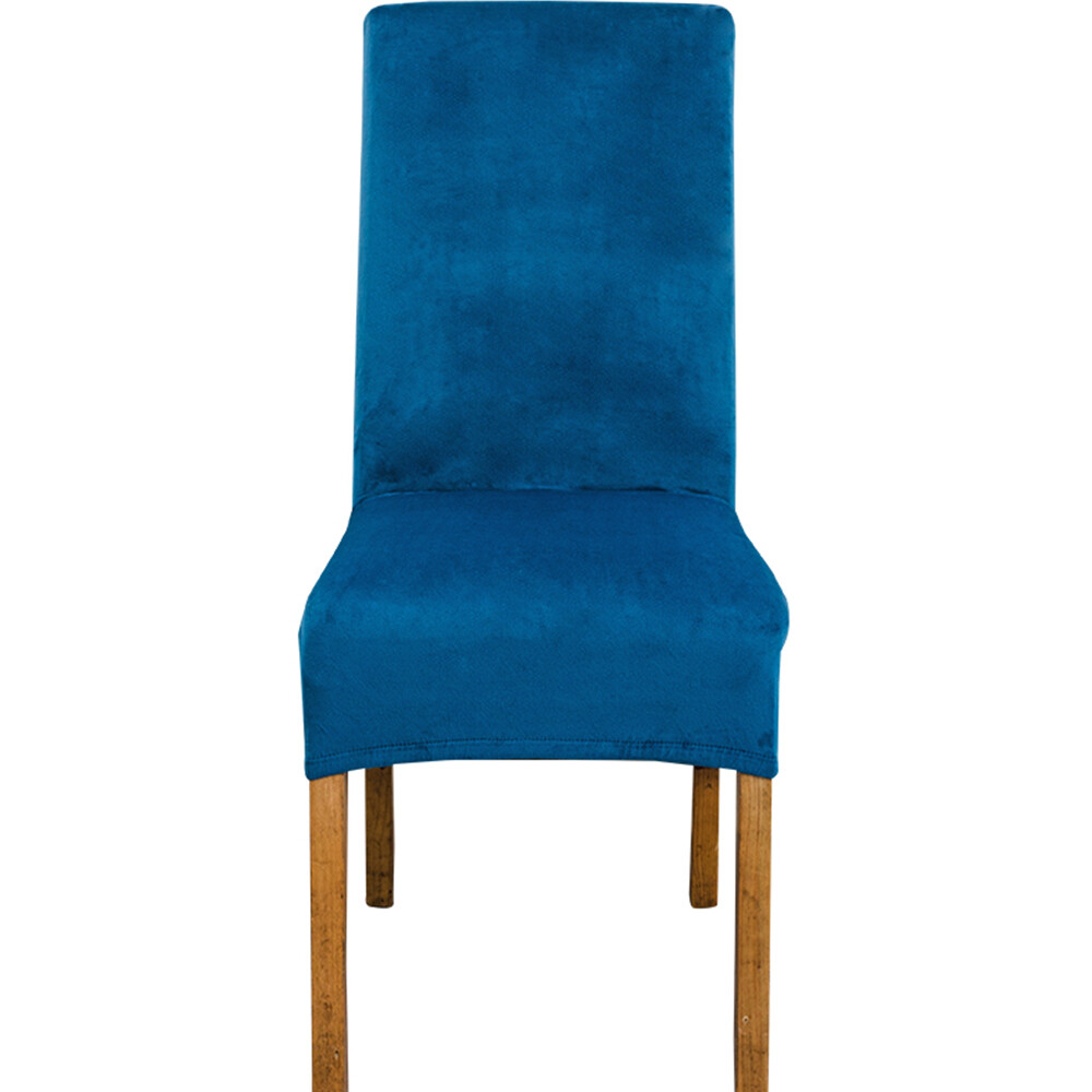 Velvet XL Size Long Back Chair Cover Spandex Dining Chair Slipcover Large Cover