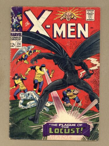 X-Men 24 (G) 1st app Locust! Roy Thomas Werner Roth Dick Ayers 1966 Marvel X525 - Photo 1 sur 2
