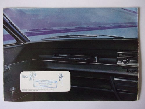 VAUXHALL VX 4/90 orig 1964 1965 UK Mkt Large Format Sales Brochure - Picture 7 of 7