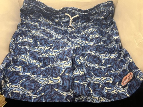 Vineyard Vines Shark Week Camo Shark Chappy Swim Trunks NEW Boys - Picture 2 of 13