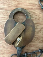 W Bohannan Lock With Key Brooklyn N.Y. 1879