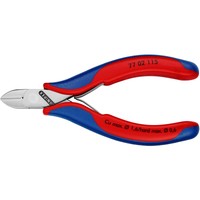 Knipex Elektronik-Seitenschneider 77 02 115, Schneid-Zange, Rot
