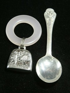 sterling silver teething ring