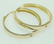 585 Gold Klappcreolen  Gr&ouml;sse Aussenma&szlig;  20,5 mm x 2,7 mm Breite   1 Paar