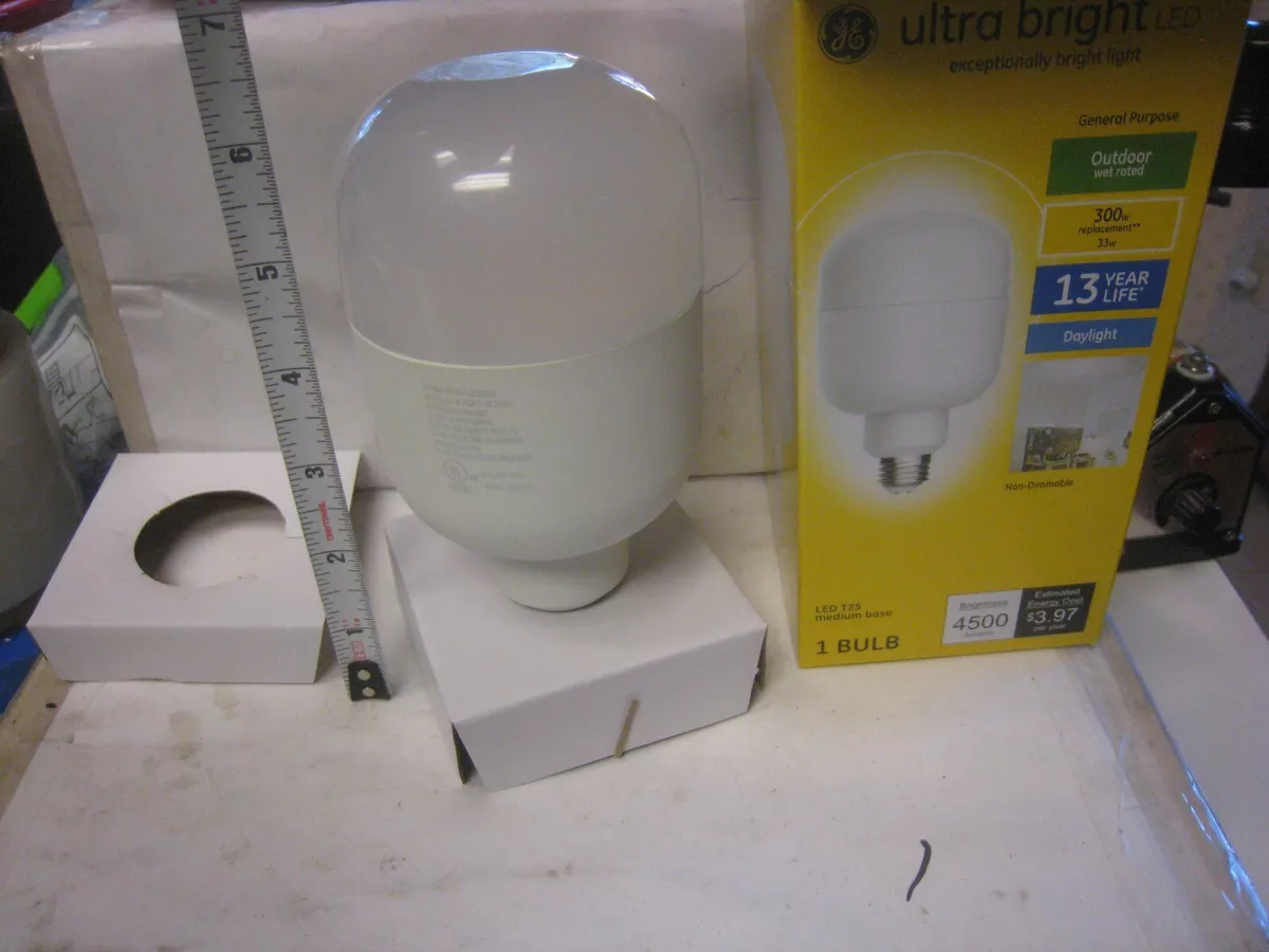 GE LED Light Bulb Daylight 4500 Lumens 300W Rep. 33 Watts