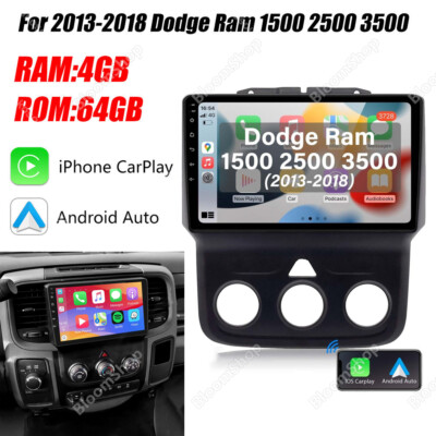 Android13 Car Stereo Radio Carplay 4+64GB For Dodge Ram 1500 2500 3500 2013-2018
