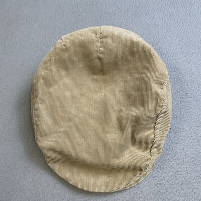 Hatterdashery Hat Mens Corduroy Adjustable Lined Custom Made Front Snap Tan