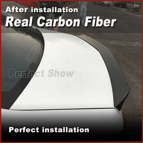 Fit for Benz W212 E200 E300 E400 E63 REAL Carbon Boot Trunk Spoiler Wing Lip - Picture 5 of 13