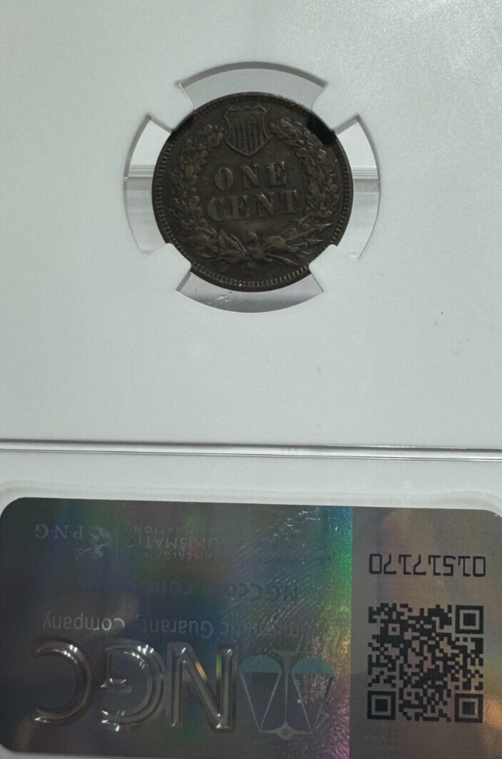 1873 CLOSED 3 INDIAN HEAD PENNY 1C NGC XF DETAILS