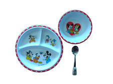 1984 Mickey Mouse and Friends dish collection, set of three good condition