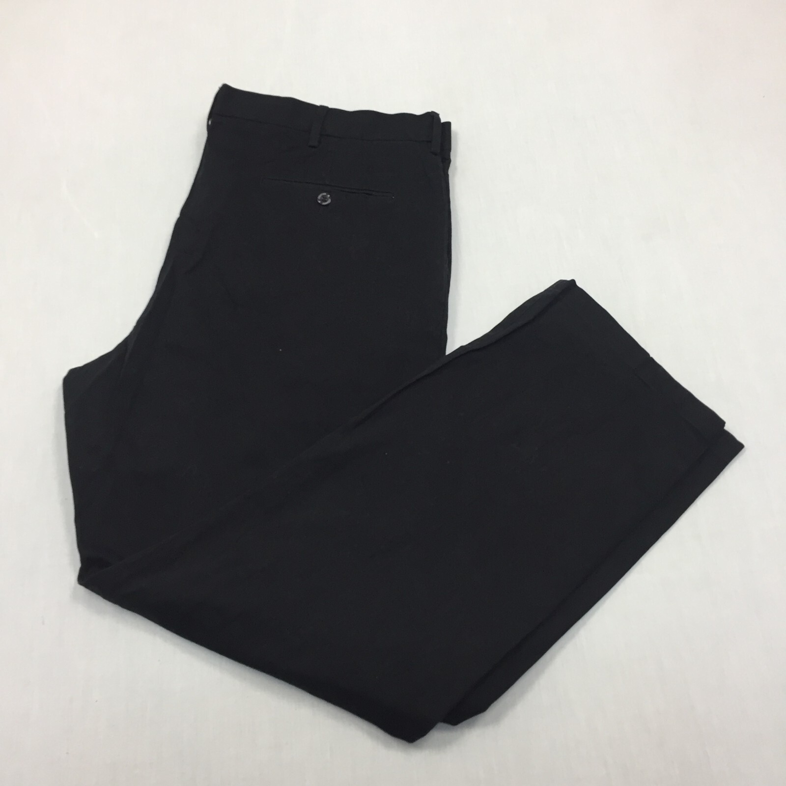 Dockers Chino Trousers Cotton Pants Straight Fit Mens Size 42W 32L Black