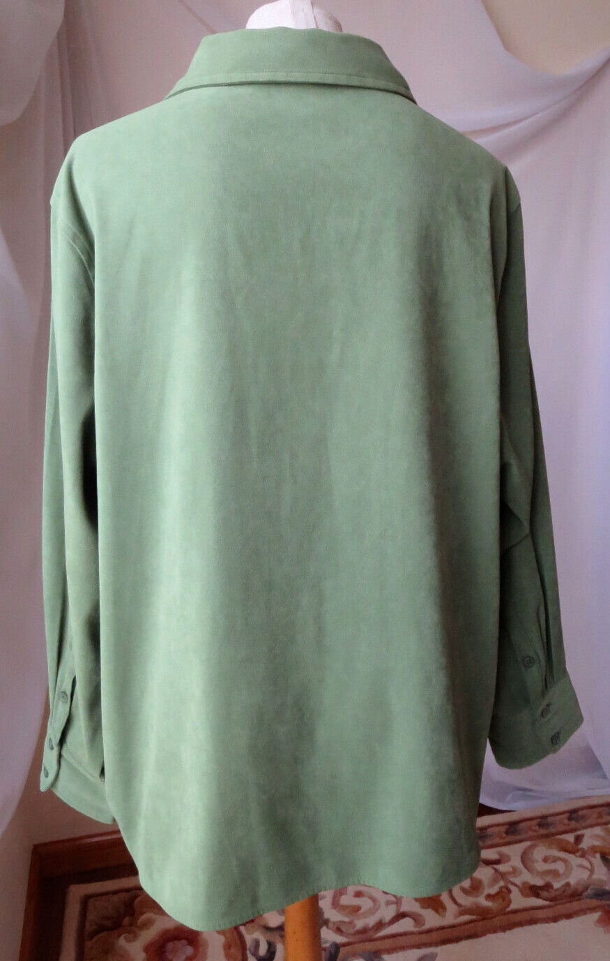 BASIC EDITIONS WOMANS COLLARED SHIRT LONG SLV BUT… - image 2