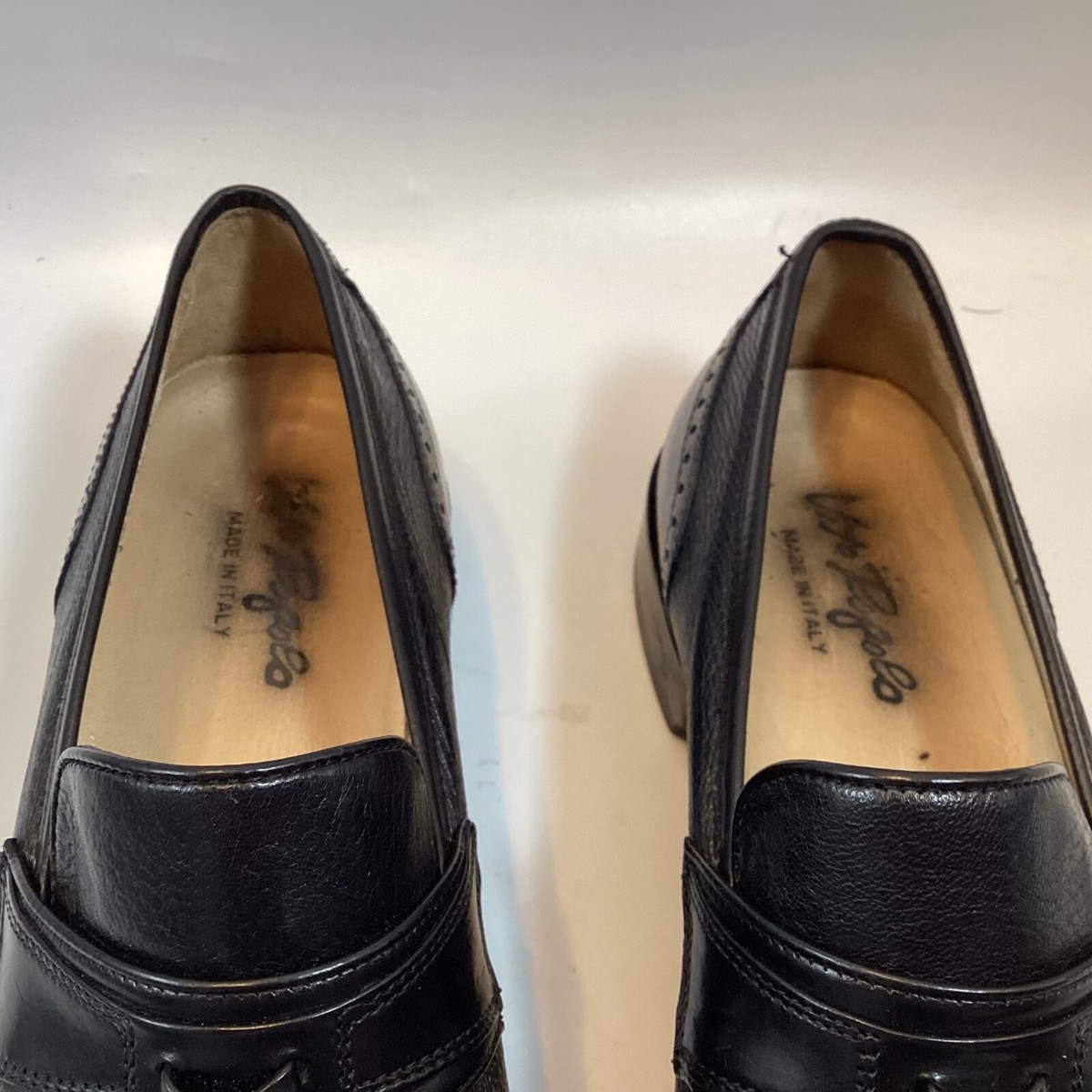 Vito Rufolo Black Patent Leather Slip-on Loafers - Size 13 - Made in Italy Vito Rufolo Italy Men main image 3