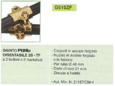 CANTIERE EDILE PONTEGGIO Attrezzatura GIUNTO ORIENTABILE 2B-TF  ART. G510ZF