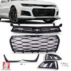 For Chevrolet Camaro 2017-2018 ZL1 Style Front Bumper Grille W/Fog Lamp Splitter