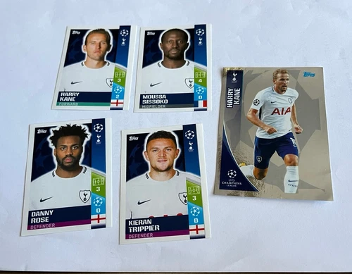 Topps Champions League  2017/18 Lot Of 5x Different Tottenham Hot Spurs Stickers