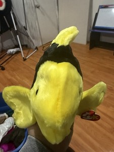 Ty Beanie Buddy Bubbles the Fish Very Soft 10" Long, Large . With Tags
