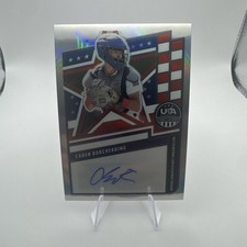 Caden Borcherding 2026 PANINI STARS & STRIPES PRIZM USA SILVER PRIZM AUTO /149