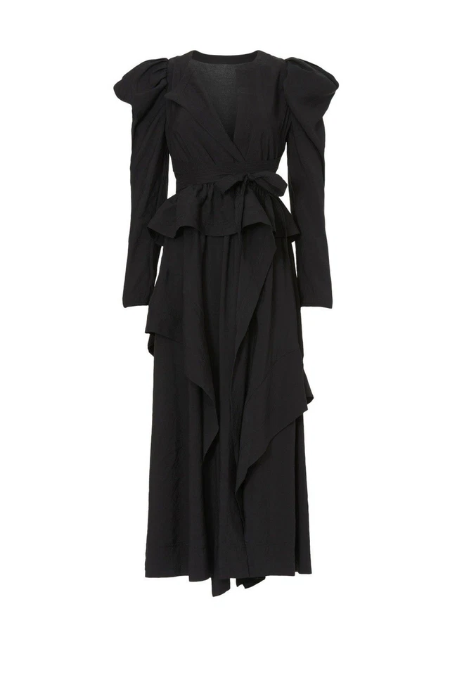 Vestido Ulla Johnson Feminino Preto Manga Longa Tamanho 0 - Imagem 4 de 4