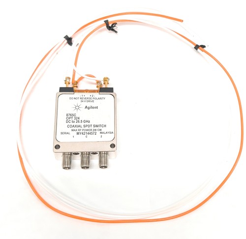 Agilent 8765C DC to 26.5GHz SMA Coaxial SPDT Switch w/ OPT 324 24v Drive
