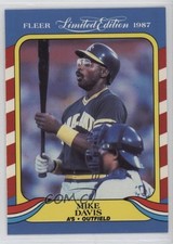 1987 Fleer Limited Edition Baseball Superstars Box Set Mike Davis #12 10ou