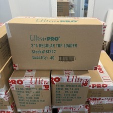 Ultra Pro Regular 3x4 Standard Top Loader 40 Packs - 25 Toploader 1000 Ct Case