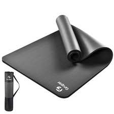 Gruper Yoga Mat Non Slip NBR Extra Thick Yoga Mat, 72"L x 32"/24"W x 0.6"/0.4...