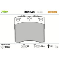 Valeo 301048 Bremsbelagsatz FüR VW Transporter T4 70B 70C 7DB 7DK 70J 70K 7DC