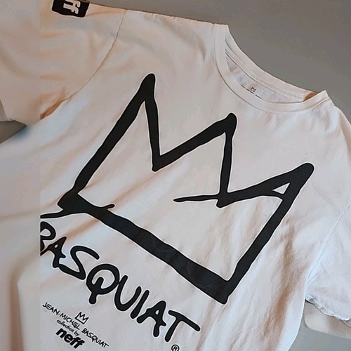 Neff Jean Michel Basquiat T Shirt Men’s Large White 2014 Short Sleeve Rare - Picture 2 of 5