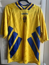 VINTAGE 1994 Sweden Home Jersey Adidas FIFA XL Soccer Football Shirt Rare Origin