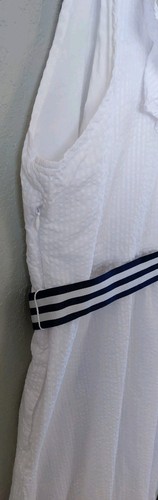 Vineyard Vines Target Women's Large White Sleeveless Ruffle Tie Waist Midi Dress - Picture 7 of 8