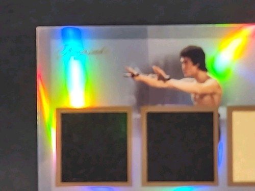 2024 Super Break Keepsake Bruce Lee 3 Card Lot Triple Authentic Relic 3 Color - Picture 16 of 22