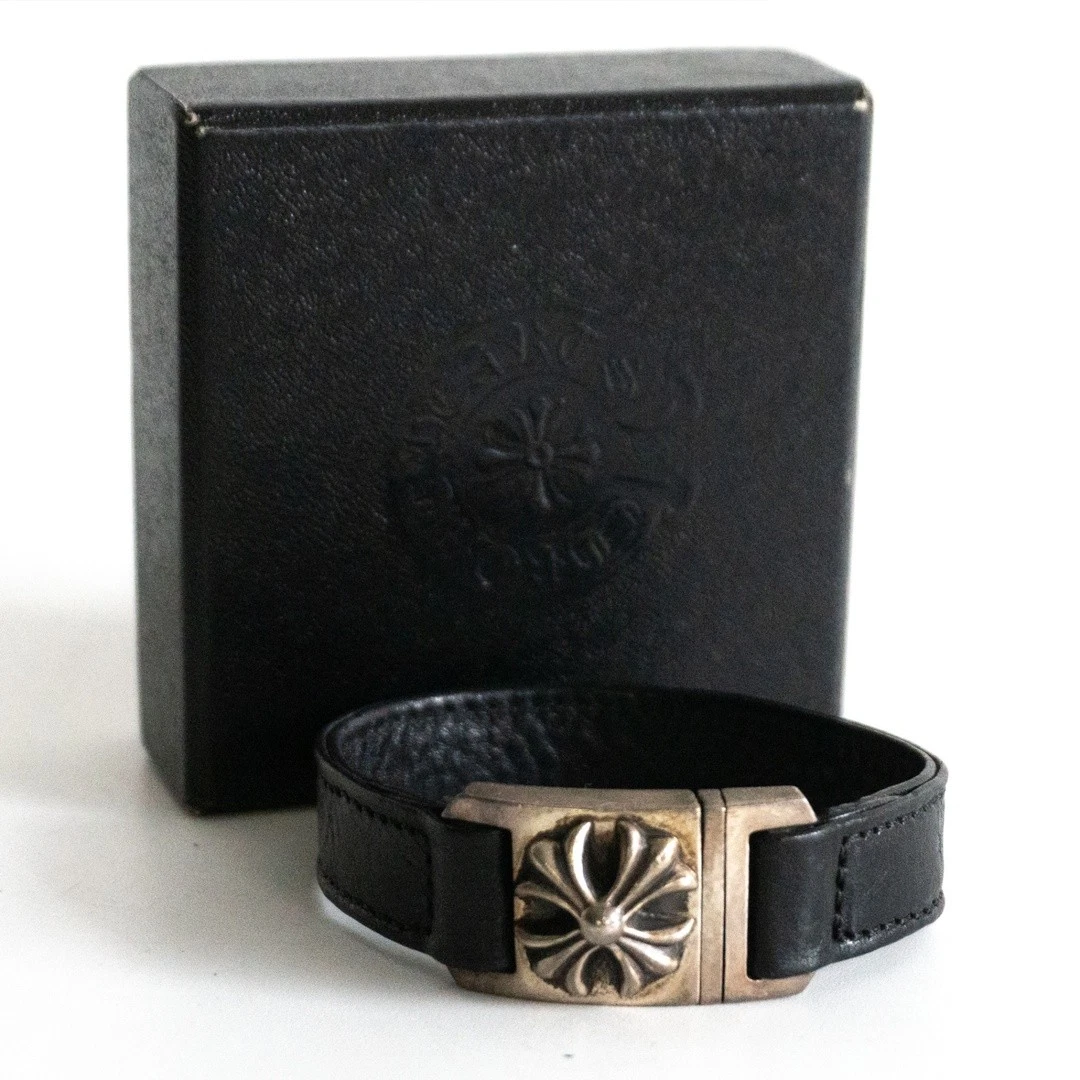 Chrome Hearts Leather Bracelets for Men for sale | eBay