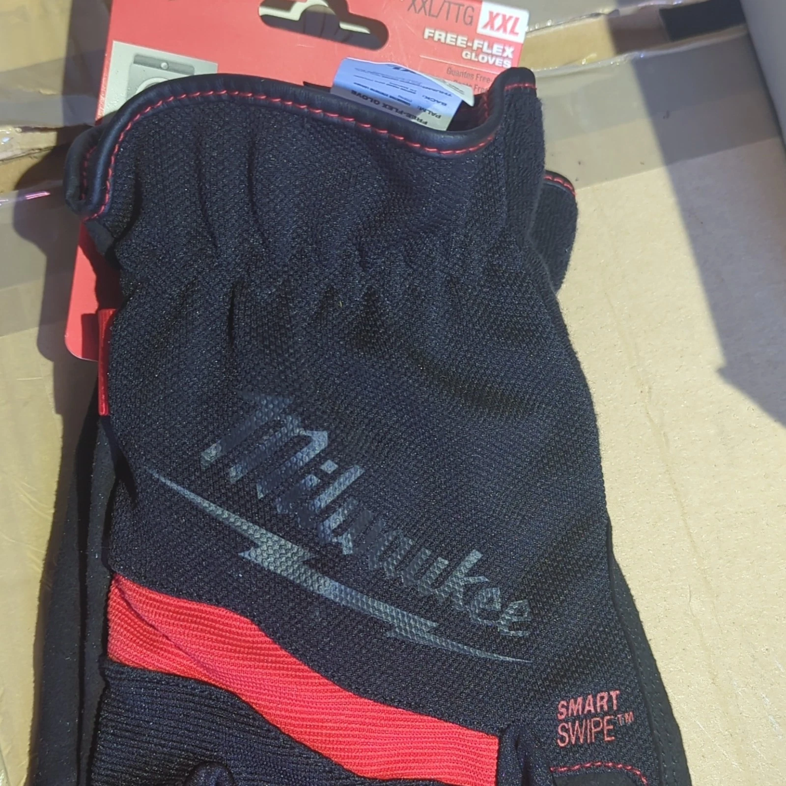 3 Milwaukee XXL_XL_L waterproof and 2 uline leather