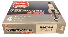 Lot Of 4 Ngk 4449 R5674-6 Racing Spark Plugs For Chevy For Gm V8 Small Block New Lot Of 4 Ngk 4449 R5674-6 Racing Spark Plugs For Chevy For Gm V8 Small Block New