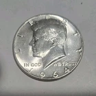 New Listing1964 Kennedy Half Dollar 90% Silver 10% Copper 50C US Coin Uncertified
