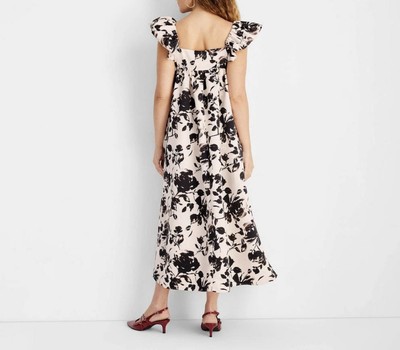 future collective pink dress Women's Pink Ankle A-Line Tank Future Collective Floral Dress (Extra Small)