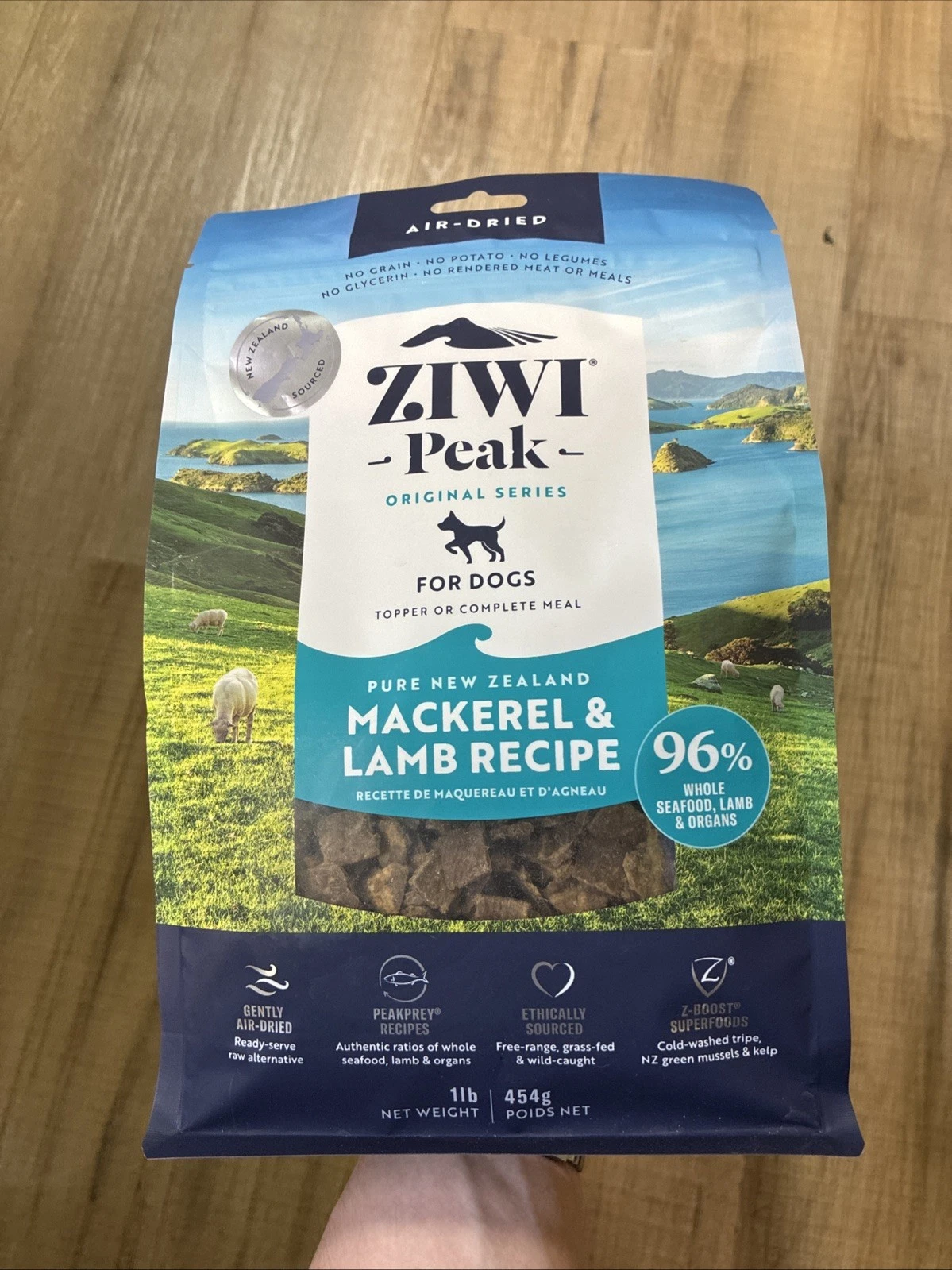 Ziwi Peak Air-Dried Mackerel & Lamb Recipe For Dogs 1Lb